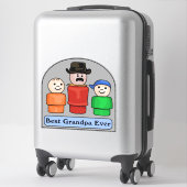 Beste opa Ever Sticker (Koffer)
