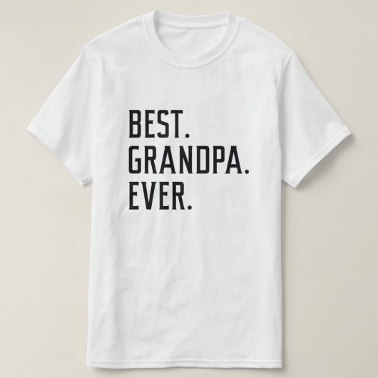 Beste opa Ever T-shirt (Design voorkant)