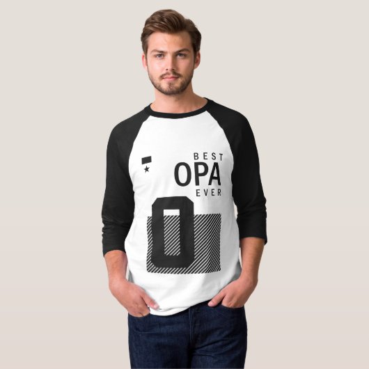 Beste Opa Ever T-shirt (Voorkant volledig)