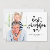 Beste opa Ever | Zwart wit Kaart (Voorkant)