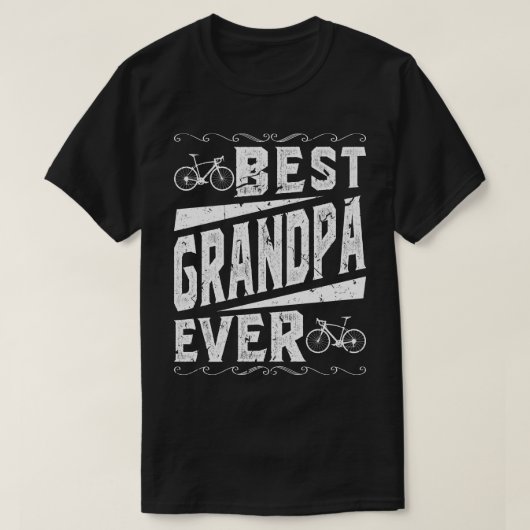 Beste opa fietser t-shirt (Design voorkant)