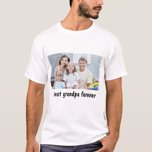 beste opa Forever Familie Afbeelding T-shirt (Voorkant)