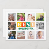 Beste OPA Foto Collage Maatwerk Gepersonaliseerd Feestdagenkaart (Voorkant / Achterkant)