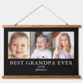 Beste Opa Fototapijt Hangend Wandkleed (Voorkant)