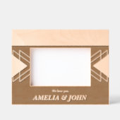 Beste opa Geometrische Custom Wood Afbeelding Lijs Gegraveerde Lijstjes (Voorkant)