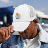 Beste Opa Gepensioneerd Golfen Papa Retro Custom Trucker Pet