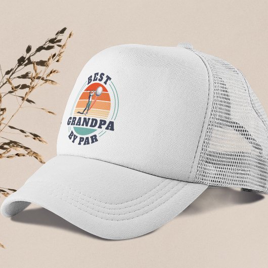 Beste Opa Gepensioneerd Golfen Papa Retro Custom Trucker Pet