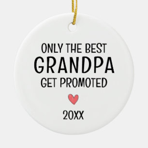 Beste opa gepromoveerd – Persoonlijk jaar Keramisch Ornament