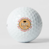 Beste opa golfer's leeftijd cadeau golfballen (Voorkant)