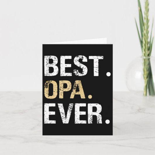 Beste Opa Grafische Opa Cadeau Van Kleindochter Gr Kaart (Voorkant)