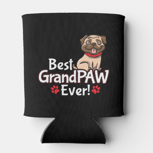 Beste opa GrandPAW ooit Blikjeskoeler (Achterkant)