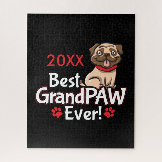 Beste opa GrandPAW ooit Legpuzzel (Verticaal)