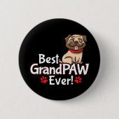 Beste opa GrandPAW ooit Ronde Button 5,7 Cm (Voorkant)