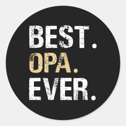 Beste Opa Graphic Opa Gift van kleindochter Grand Ronde Sticker (Voorkant)