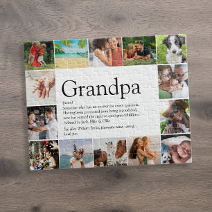 Beste opa, grootvader, papa definitie 14 foto legpuzzel
