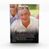 Beste opa, grootvader, papa definitie ooit fotoblokken (Voorkant)