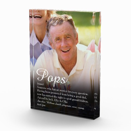 Beste opa, grootvader, papa definitie ooit ter wer fotoblokken (Rechts)