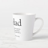 Beste Opa, Grootvader, Papa Ooit Definitie Latte Mok (Rechts)