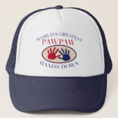 Beste Opa Hands Down Trucker Pet (Voorkant)