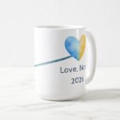 Beste Opa Hands Down Vaderdag Cadeau Koffiemok (Voorkant rechts)