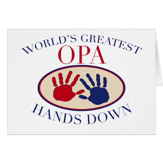 Beste Opa Hands neer (Voorkant Horizontaal)