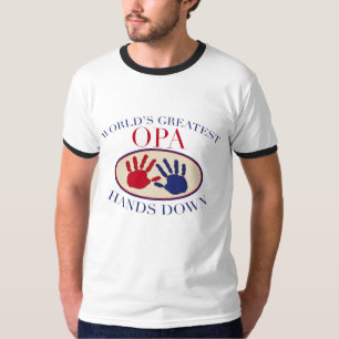Beste Opa Hands neer T-shirt