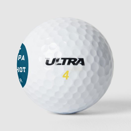 Beste opa Humor golfballen (Logo)
