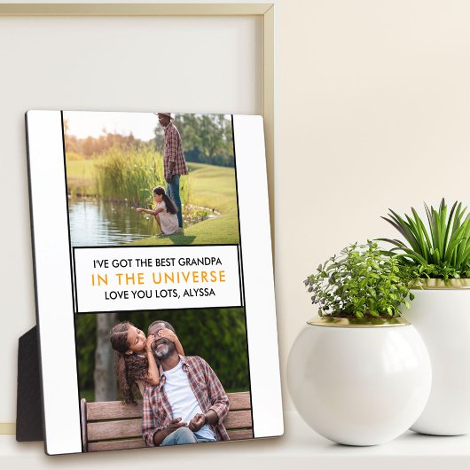 Beste opa in de Verenigde Persoonlijke Aanpasbare  Fotoplaat