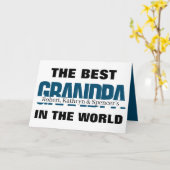 Beste opa in de wereld op maat kaart (Gele Bloem)