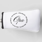 Beste Opa in Duits Golf Head Hoesje Golfheadcover (Voorkant)