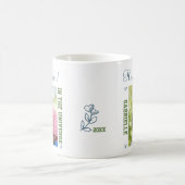 Beste opa in het universum - twee vierkantsfoto's koffiemok (Center)