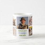 Beste opa Instagram Foto Collage naam Koffiemok (Center)