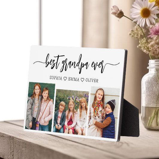 Beste Opa Kleinkinderen Fotocollage Fotoplaat