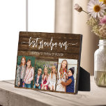 Beste Opa Kleinkinderen Hout Fotocollage Fotoplaat<br><div class="desc">Leg de liefde tussen Poppy en zijn kleinkinderen vast met onze opa Opa Kleinkinderen Fotocollage Plaque. Deze gepersonaliseerde plaquette heeft een hartverwarmende fotocollage, prachtig met gekoesterde momenten die Poppy en zijn geliefde kleinkinderen delen. Rondom de foto's is de vertederende titel "Poppy", die een speciale touch aan het ontwerp toevoegt. Gemaakt...</div>