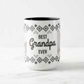 Beste opa met dubbele foto's mok (Midden)