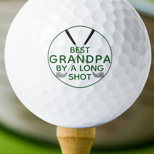 BESTE OPA MET EEN GROTE VOORSPRONG Grappige Groene Golfballen