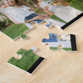 Beste opa Modern 6 Fotocollage vaderdag Legpuzzel (Zijkant)