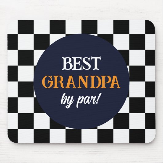 Beste opa moderne cheque muismat (Voorkant)
