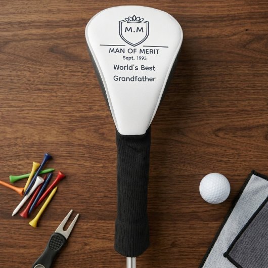 Beste Opa Monogram Eerste Letters Man Van Verdiens Golfheadcover
