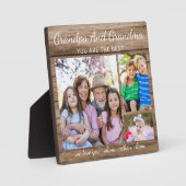 Beste Opa & Oma Kleinkinderen 3 Foto Hout Fotoplaat (Voorkant)