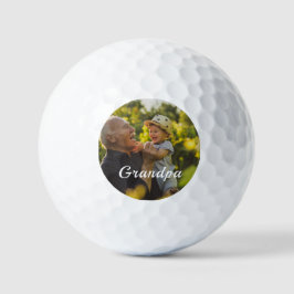 Beste Opa Ooit 2 Foto Script Persoonlijk Golfballen