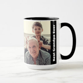 Beste Opa Ooit 2Fotocollage Minimalistisch Mok