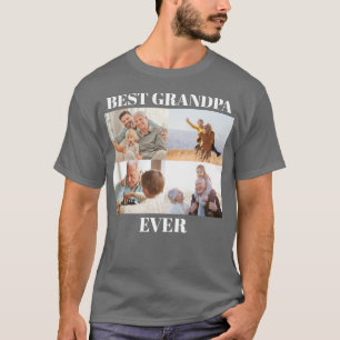 Beste opa ooit 4 Foto Collage Maak je eigen T-shirt