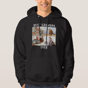 Beste opa ooit 4 Fotocollage Creëer Uw Ewn Hoodie
