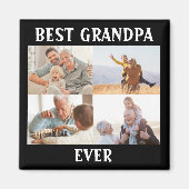 Beste opa ooit 4 Fotocollage Creëer Uw Ewn Magneet (Voorkant)