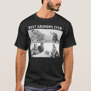 Beste opa ooit 4 Fotocollage Creëer Uw Ewn T-shirt