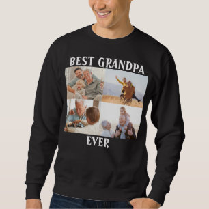 Beste opa ooit 4 Fotocollage Creëer Uw Ewn Trui