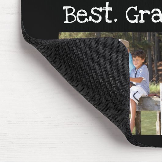 Beste opa ooit 4 Fotocollage Fun Keepslag Muismat (Hoek)