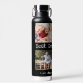 Beste opa ooit 4 Fotocollage Fun Keepslag Waterfles (Voorkant)