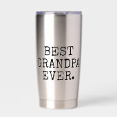 Beste Opa Ooit 4 Fotocollage Geïsoleerde Drinkbeker (Voorkant)